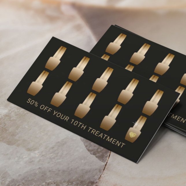 Carte De Fidélité Maquillage de salon à ongles Artiste Manicuriste L (Créateur téléchargé)