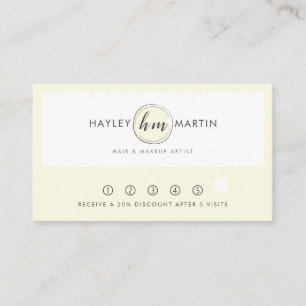 Carte De Fidélité Maquillage indépendant / Salon de beauté Logo pers