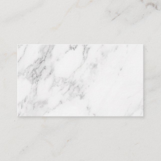 Carte De Fidélité Marbre Blanc (Devant)