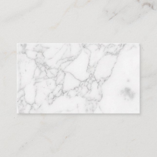 Carte De Fidélité Marbre Blanc (Devant)