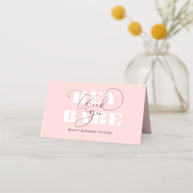 Carte De Fidélité Marque Prestige Apparemment Élégant Merci d'affair (Devant)