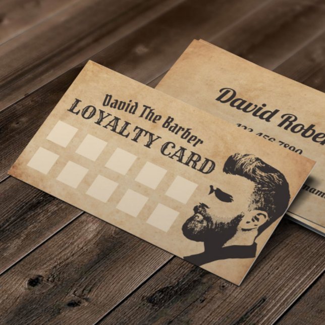 Carte De Fidélité Master Barber Shop Barbershop Loyauté client (Créateur téléchargé)