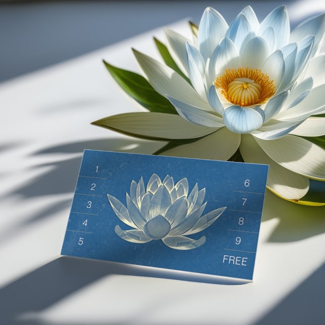 Carte De Fidélité Méditation YOGA Instructeur Loyalty Punch Lotus (Créateur téléchargé)