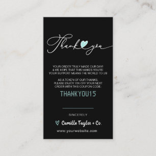 Carte De Fidélité Merci d'entreprise et code remise Loyal moderne