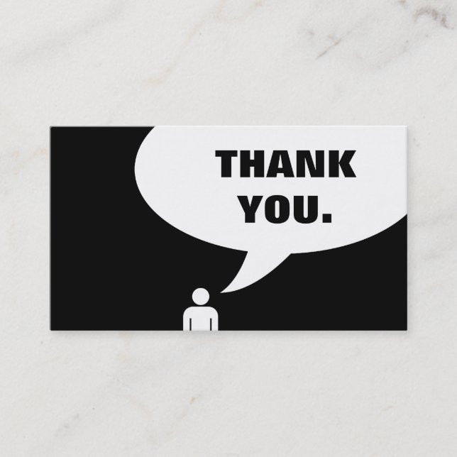 Carte De Fidélité merci. (fidélité client) (Devant)