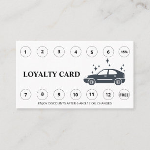 Carte De Fidélité *~* Merci Lave-auto Simple QR Rewards LOGO
