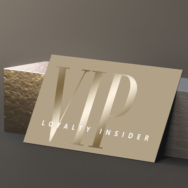Carte De Fidélité Mini Sheer & Luxe Shine Gold VIP (Créateur téléchargé)