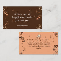 Minimalist Coffee Thank You Card Design