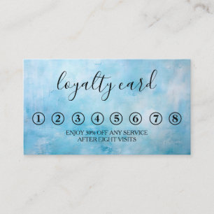 Carte de fidélité minimaliste moderne noir et blan