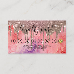 Carte de fidélité minimaliste moderne Parties scin