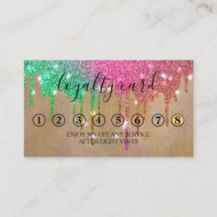 Carte de fidélité minimaliste moderne Parties scin