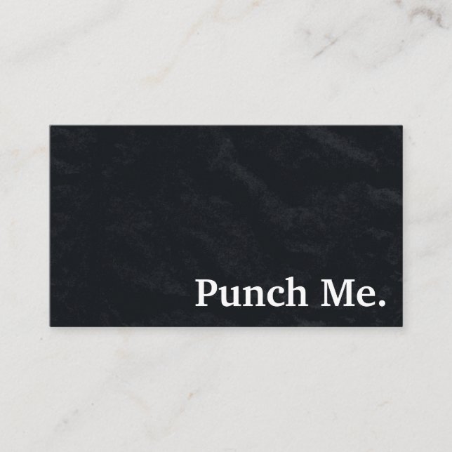 Carte de fidélité minimaliste noire moderne (Devant)