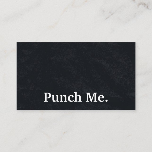 Carte de fidélité minimaliste noire moderne (Devant)