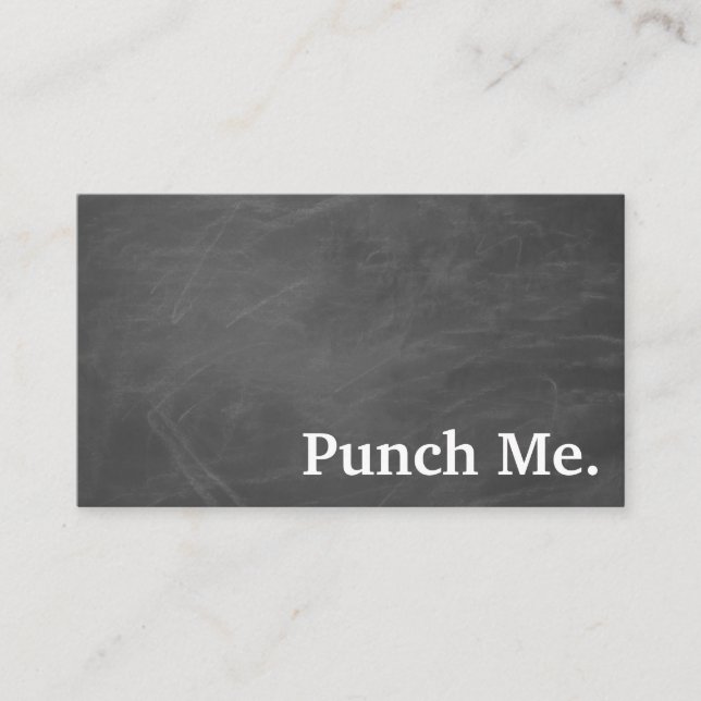 Carte de fidélité minimaliste noire moderne (Devant)