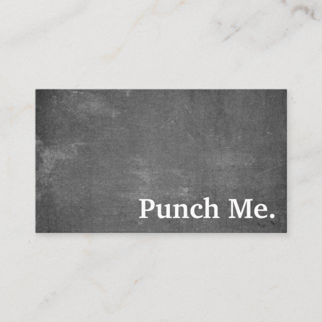 Carte de fidélité minimaliste noire moderne (Devant)