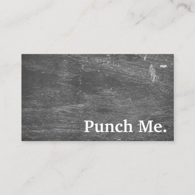 Carte de fidélité minimaliste noire moderne (Devant)