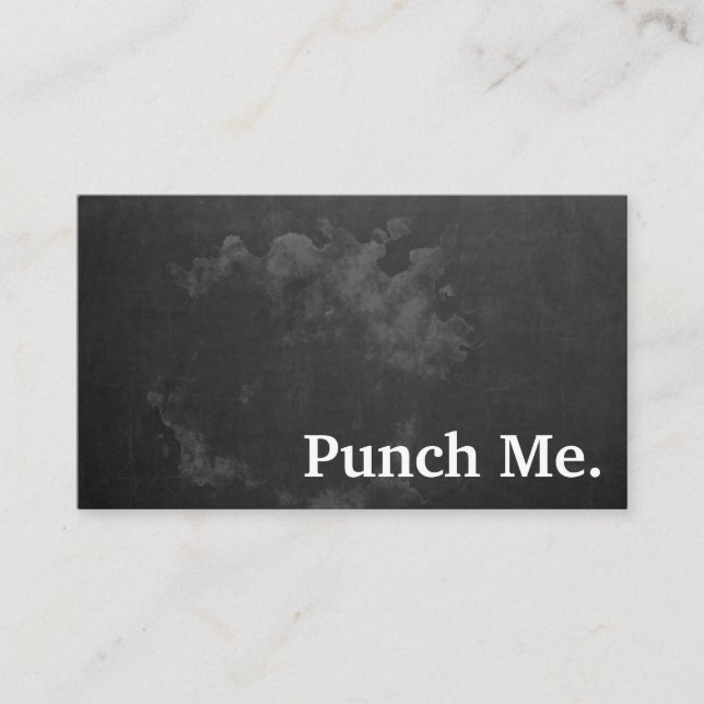 Carte de fidélité minimaliste noire moderne (Devant)