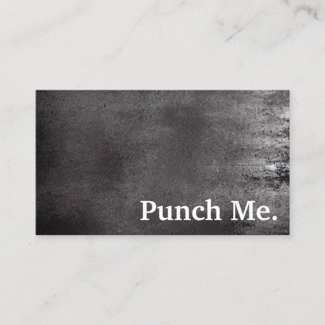 Carte de fidélité minimaliste noire moderne (Devant)