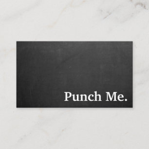 Carte de fidélité minimaliste noire moderne