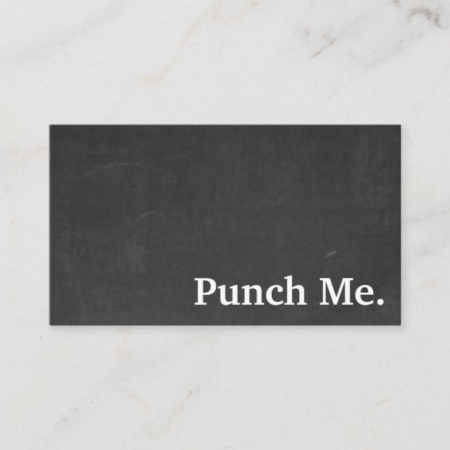 Carte de fidélité minimaliste noire moderne (Devant)