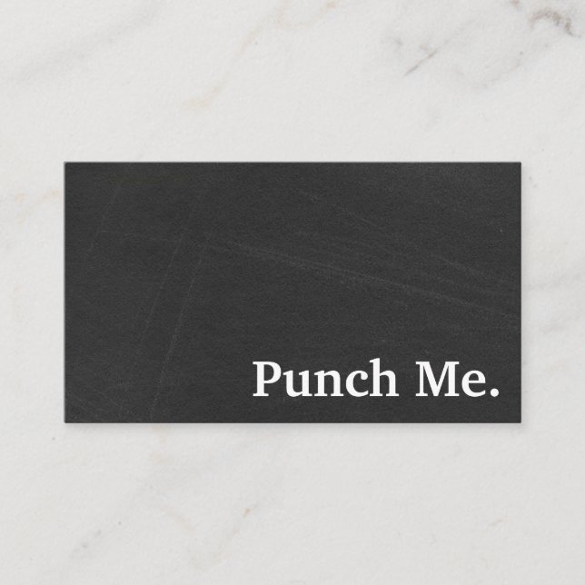 Carte de fidélité minimaliste noire moderne (Devant)