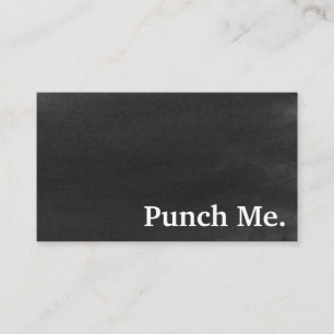 Carte de fidélité minimaliste noire moderne