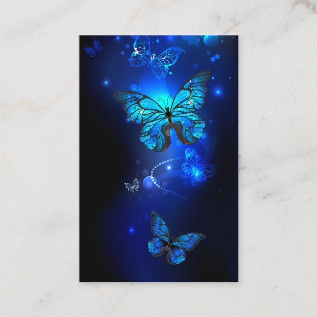 Carte De Fidélité Morpho Butterfly in the Dark Background (Devant)