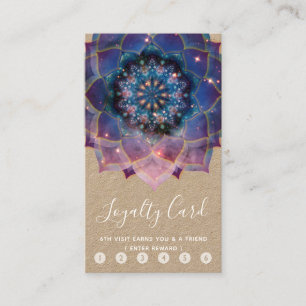 Carte De Fidélité Nebula Bloom Mandala