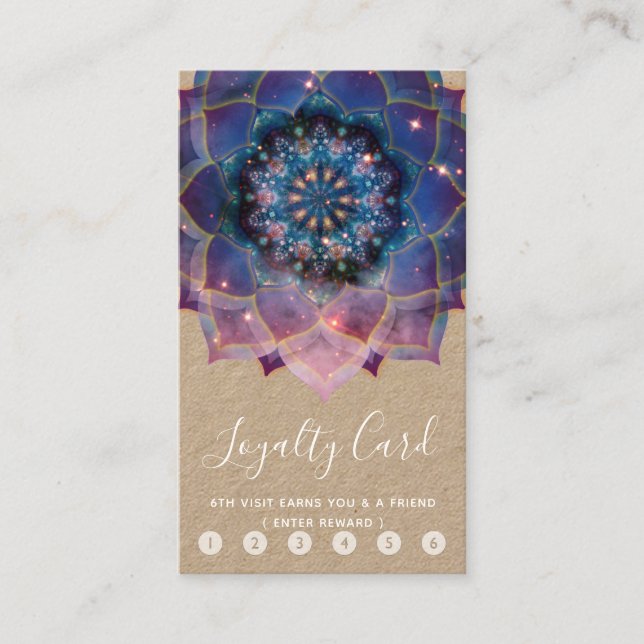 Carte De Fidélité Nebula Bloom | Mandala (Devant)