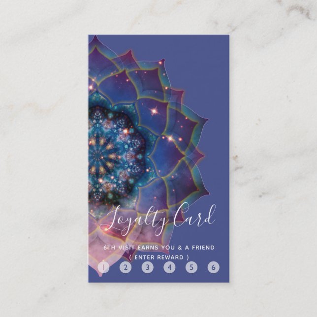 Carte De Fidélité Nebula Bloom | Mandala (Devant)