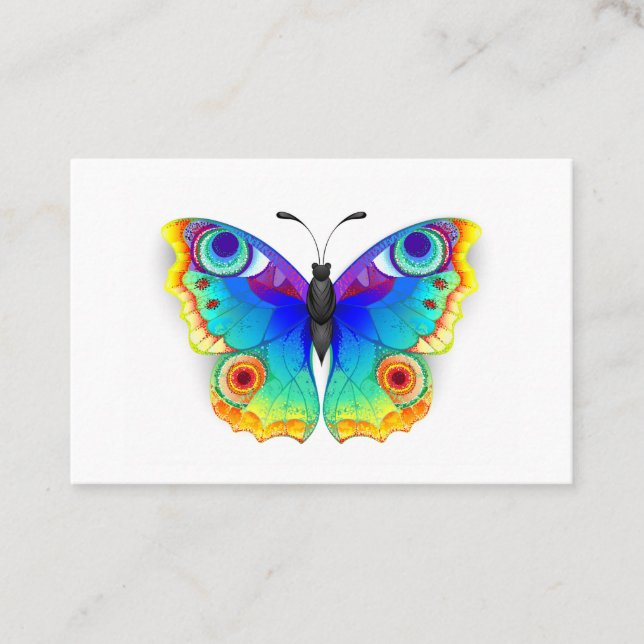 Carte De Fidélité Oeil de paon arc-en-ciel (Devant)