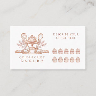 Carte De Fidélité Outils de pâtisserie pour boulanger pâtissier
