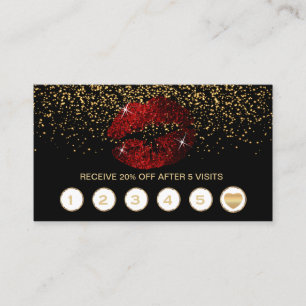 Carte De Fidélité Parties scintillant rouge cannelle lèvres 💋 fi