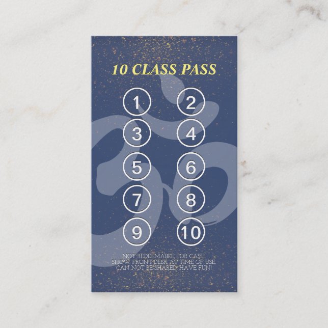 Carte de fidélité Pass Classe d'instructeur de méd (Devant)