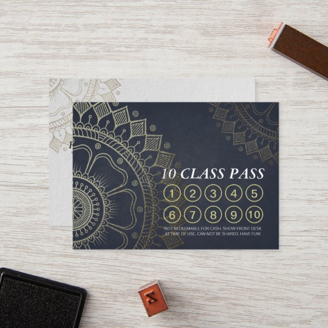Carte de fidélité Pass Classe d'instructeur de méd (Devant/Arrière en situation)
