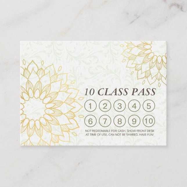 Carte de fidélité Pass Classe d'instructeur de méd (Devant)