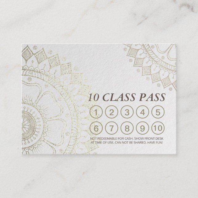 Carte de fidélité Pass Classe d'instructeur de méd (Devant)