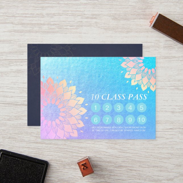 Carte de fidélité Pass Classe d'instructeur de méd (Devant/Arrière en situation)