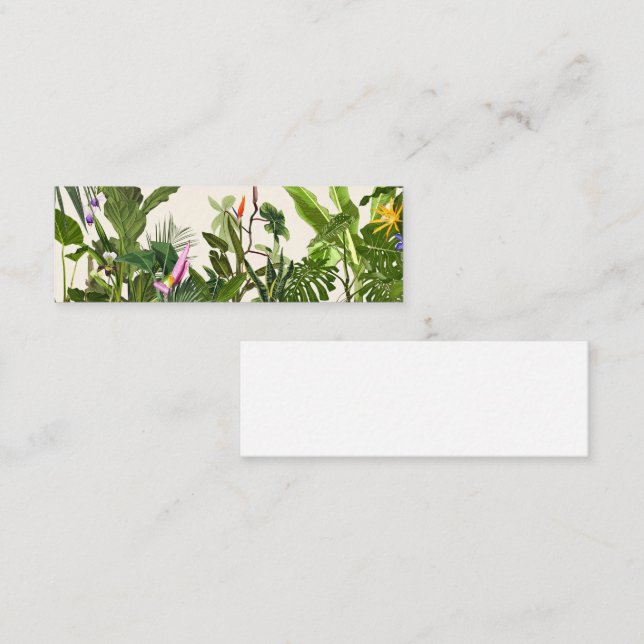 Carte De Fidélité Paysage de jungle exotique. (Devant / Derrière)