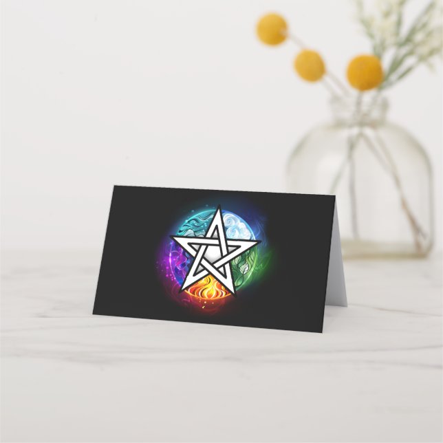 Carte De Fidélité pentagramme wiccan (Devant)