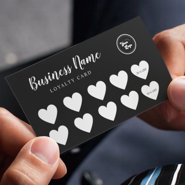 Carte de Fidélité Personnalisée avec Logo Simple C (Créateur téléchargé)