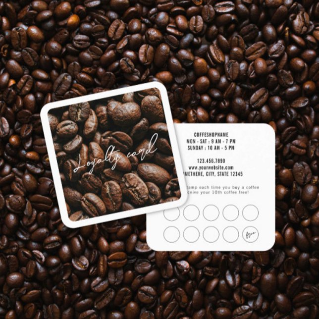Carte de Fidélité Photo Café Caféine (Créateur téléchargé)