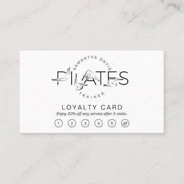 Carte De Fidélité Pilates Pots dans Pilates Word (Devant)