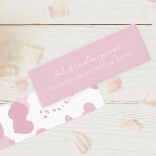 Carte De Fidélité Pink Love coeur Registre de la nuptiale Insertion
