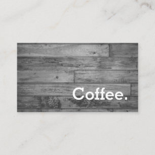 Carte De Fidélité Plancher en bois Simple Loyauté Café PunchCard M