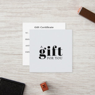 Carte de fidélité pour cadeau d'affaires simple et