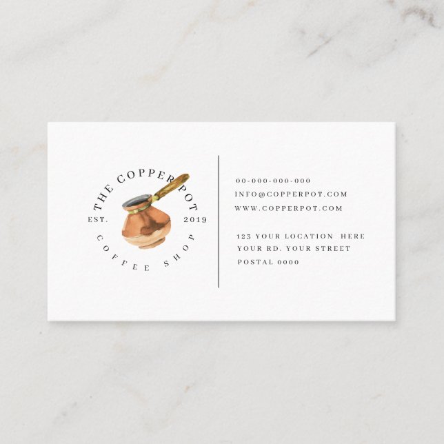 Carte de fidélité pour le carte de visite de (Devant)