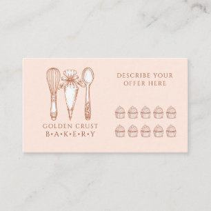 Carte de fidélité pour les outils de pâtisserie de