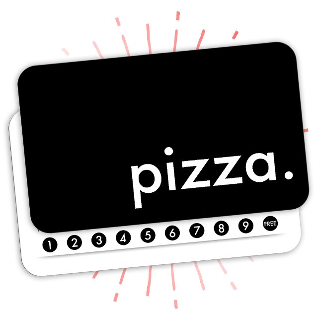 carte de fidélité pour pizza (Créateur téléchargé)
