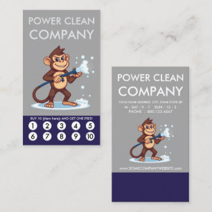 Carte de fidélité Power Clean Monkey Punch